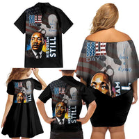 Happy MLK Day Family Matching Off Shoulder Short Dress and Hawaiian Shirt I Have A Dream - His Dream Still - Wonder Print Shop