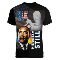 Happy MLK Day Women V-Neck T-Shirt I Have A Dream - His Dream Still - Wonder Print Shop