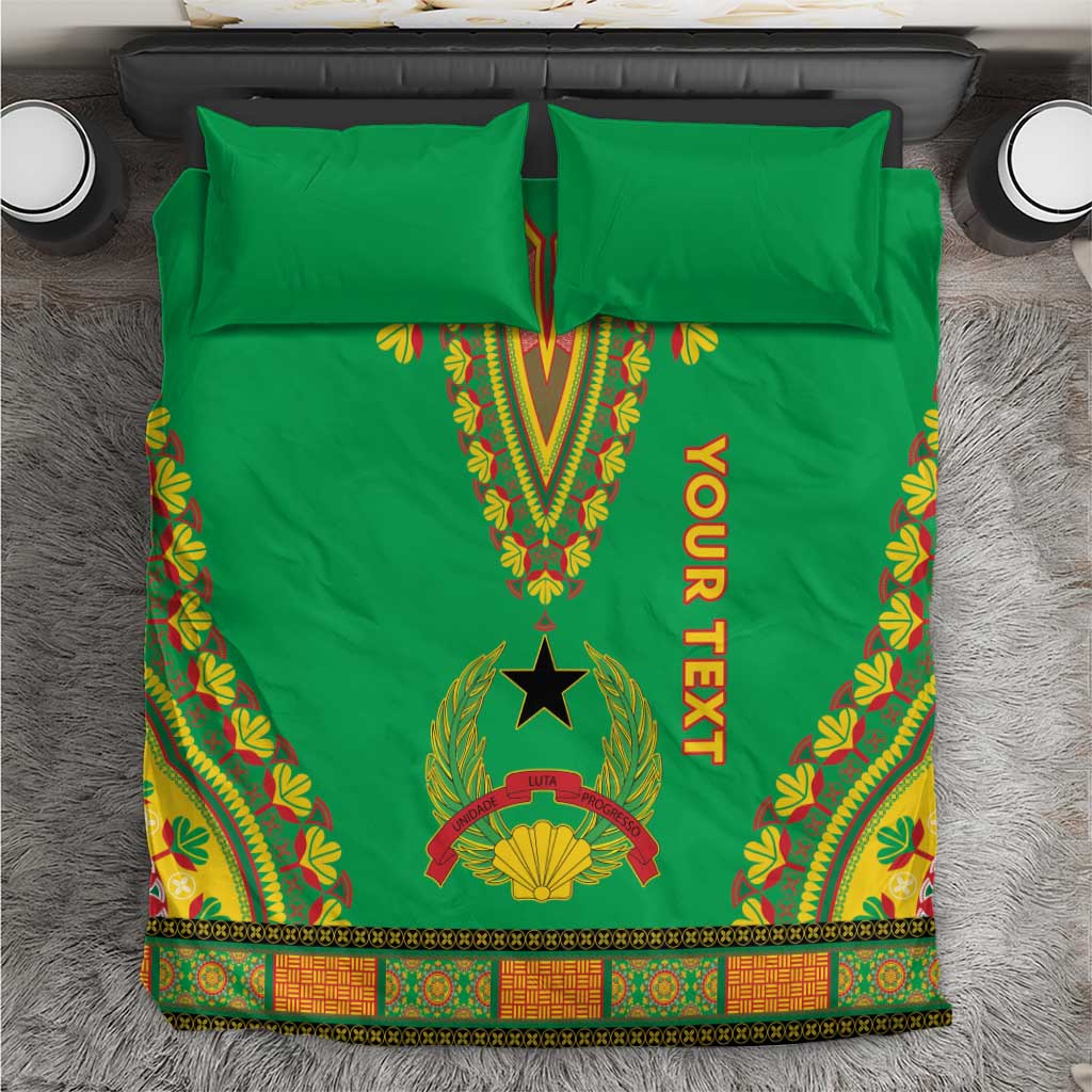 Personalised Guinea Bissau Bedding Set Dashiki Pattern - Wonder Print Shop