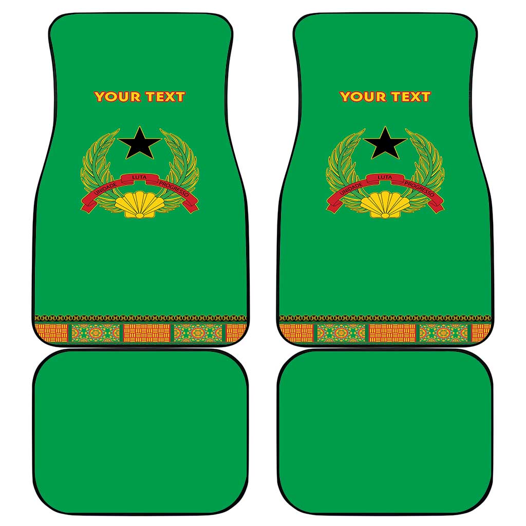 Personalised Guinea Bissau Car Mats Dashiki Pattern - Wonder Print Shop