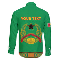 Personalised Guinea Bissau Family Matching Off The Shoulder Long Sleeve Dress and Hawaiian Shirt Dashiki Pattern - Wonder Print Shop