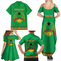 Personalised Guinea Bissau Family Matching Summer Maxi Dress and Hawaiian Shirt Dashiki Pattern - Wonder Print Shop