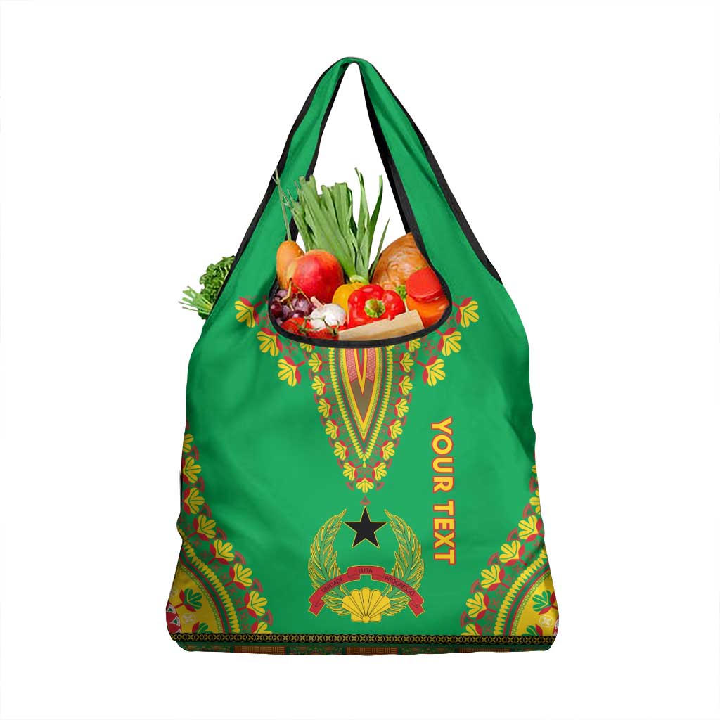 Personalised Guinea Bissau Grocery Bag Dashiki Pattern