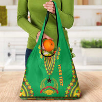 Personalised Guinea Bissau Grocery Bag Dashiki Pattern