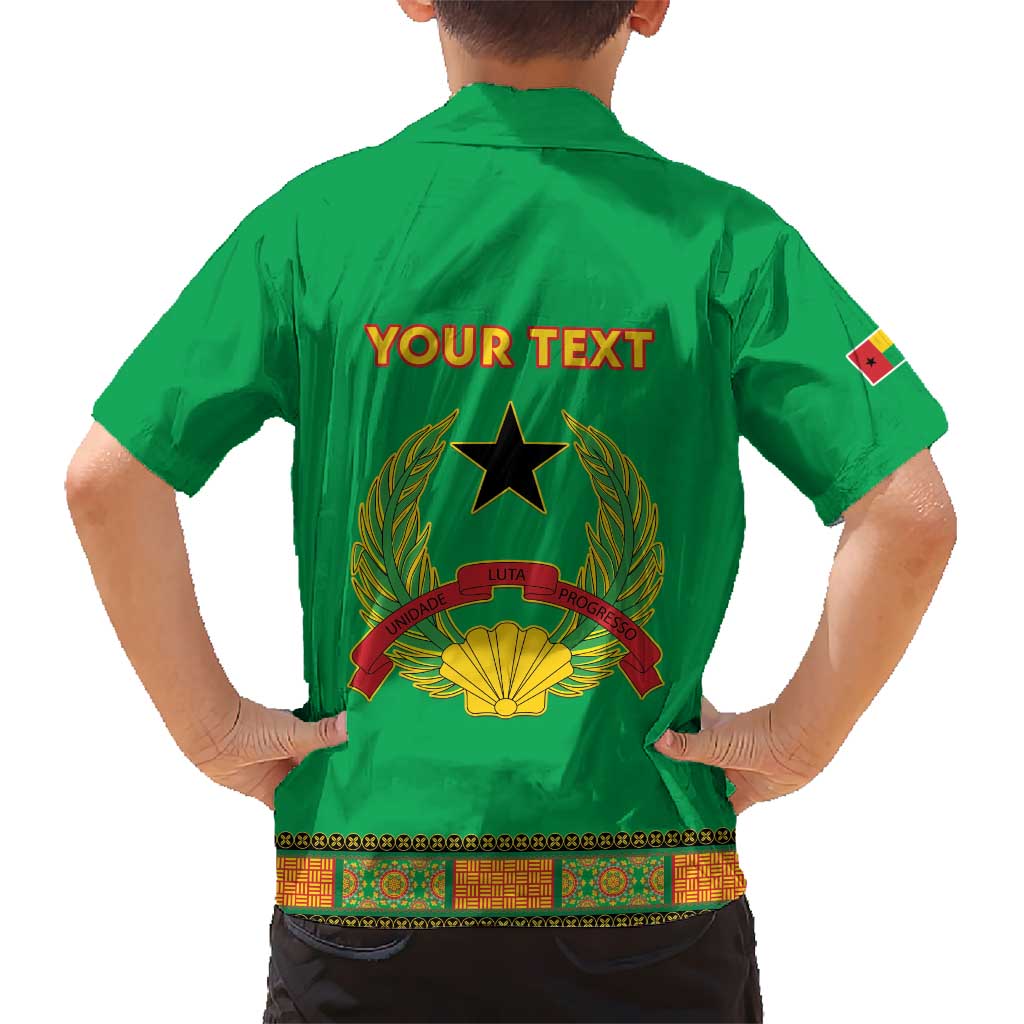 Personalised Guinea Bissau Hawaiian Shirt Dashiki Pattern - Wonder Print Shop