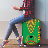 Personalised Guinea Bissau Luggage Cover Dashiki Pattern - Wonder Print Shop