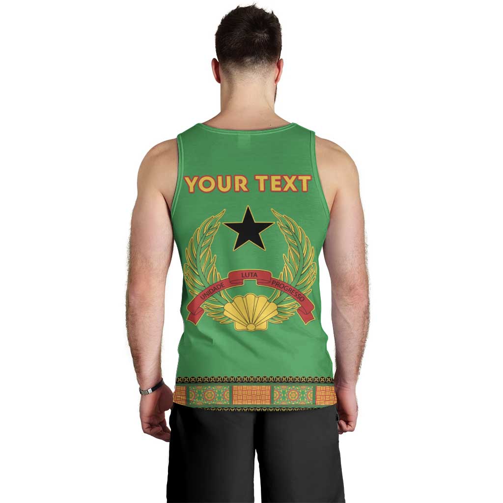 Personalised Guinea Bissau Men Tank Top Dashiki Pattern - Wonder Print Shop