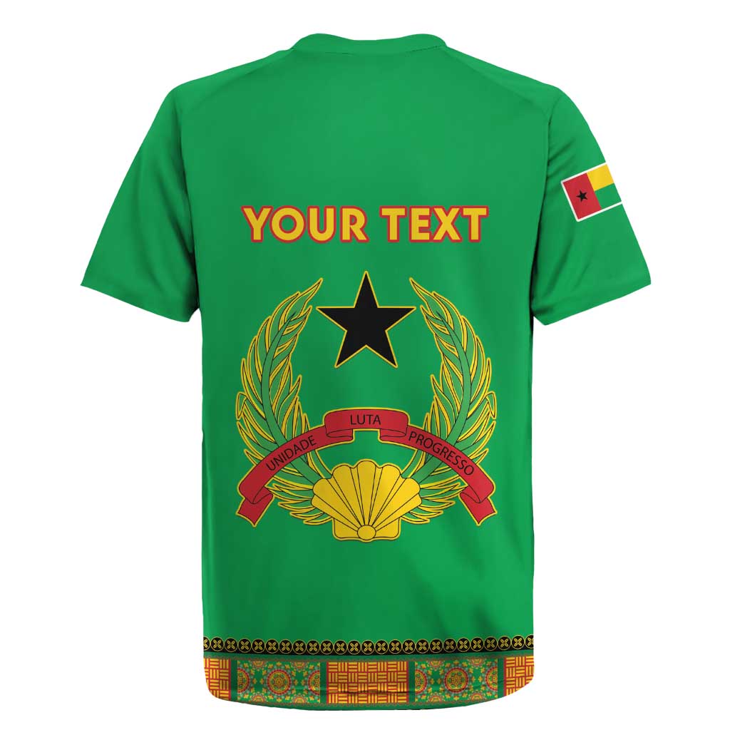 Personalised Guinea Bissau Rugby Jersey Dashiki Pattern - Wonder Print Shop