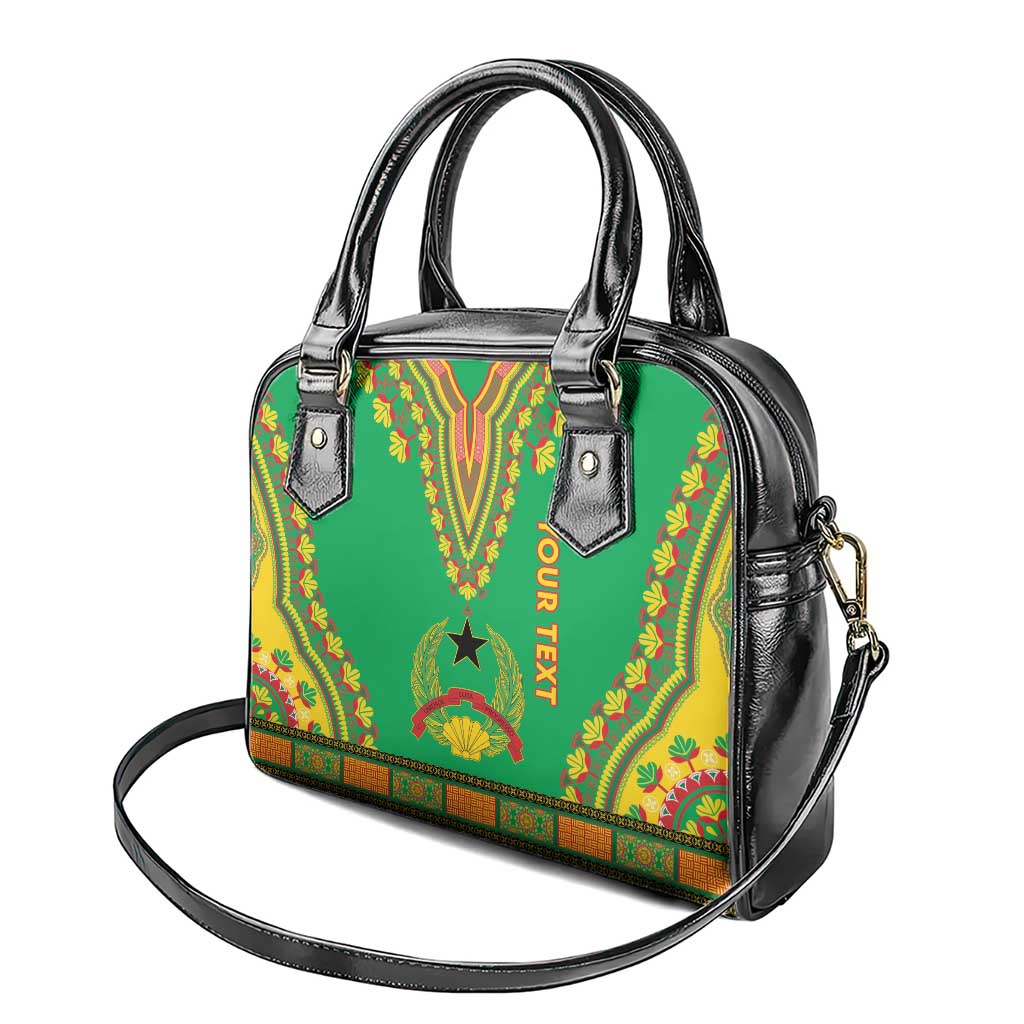 Personalised Guinea Bissau Shoulder Handbag Dashiki Pattern