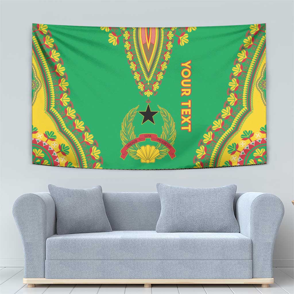 Personalised Guinea Bissau Tapestry Dashiki Pattern - Wonder Print Shop