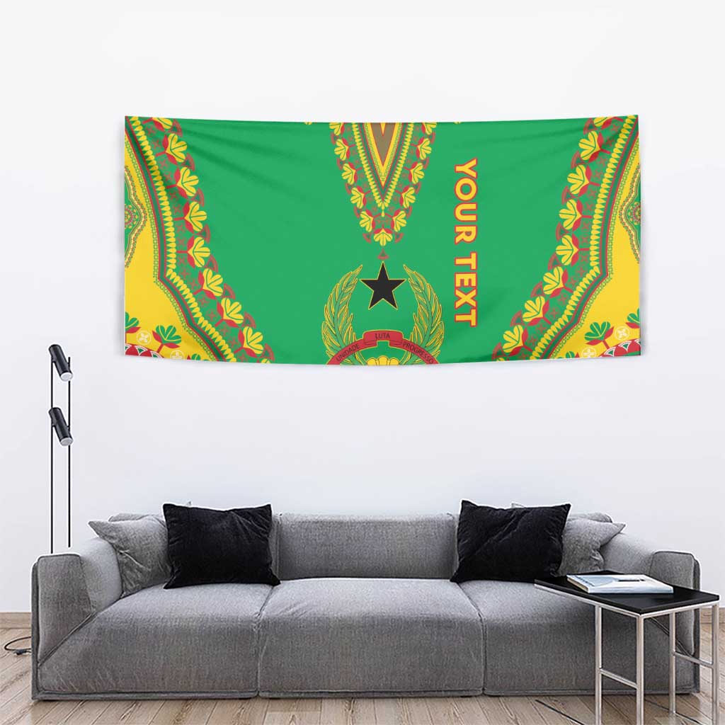 Personalised Guinea Bissau Tapestry Dashiki Pattern - Wonder Print Shop