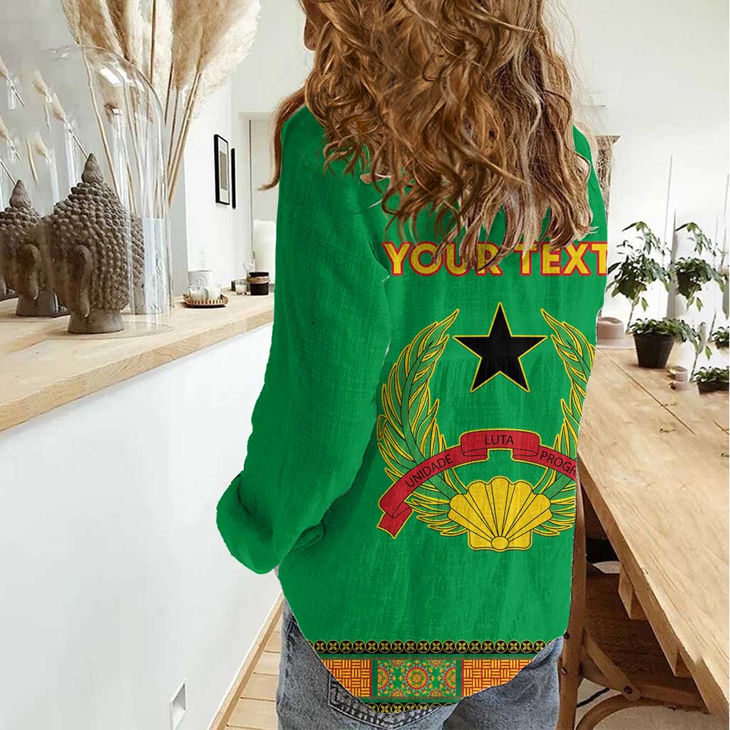 Personalised Guinea Bissau Women Casual Shirt Dashiki Pattern - Wonder Print Shop