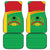 Personalised Guinea Bissau Car Mats Coat Of Arms - African Pattern - Wonder Print Shop