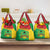 Personalised Guinea Bissau Grocery Bag Coat Of Arms - African Pattern