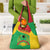 Personalised Guinea Bissau Grocery Bag Coat Of Arms - African Pattern