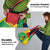Personalised Guinea Bissau Grocery Bag Coat Of Arms - African Pattern