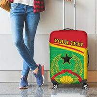 Personalised Guinea Bissau Luggage Cover Coat Of Arms - African Pattern - Wonder Print Shop