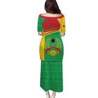 Personalised Guinea Bissau Puletasi Coat Of Arms - African Pattern - Wonder Print Shop