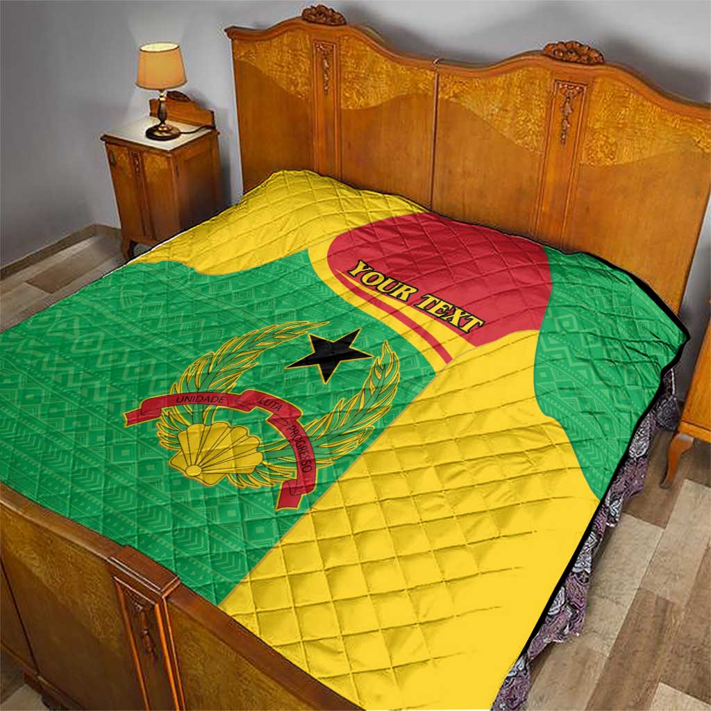 Personalised Guinea Bissau Quilt Coat Of Arms - African Pattern - Wonder Print Shop