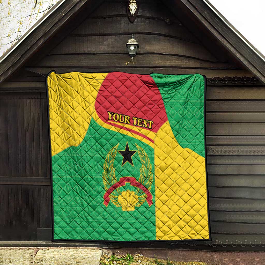 Personalised Guinea Bissau Quilt Coat Of Arms - African Pattern - Wonder Print Shop
