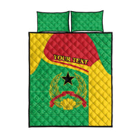 Personalised Guinea Bissau Quilt Bed Set Coat Of Arms - African Pattern - Wonder Print Shop