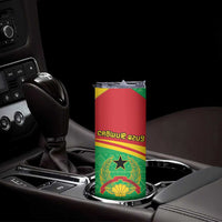 Personalised Guinea Bissau Skinny Tumbler Coat Of Arms - African Pattern - Wonder Print Shop