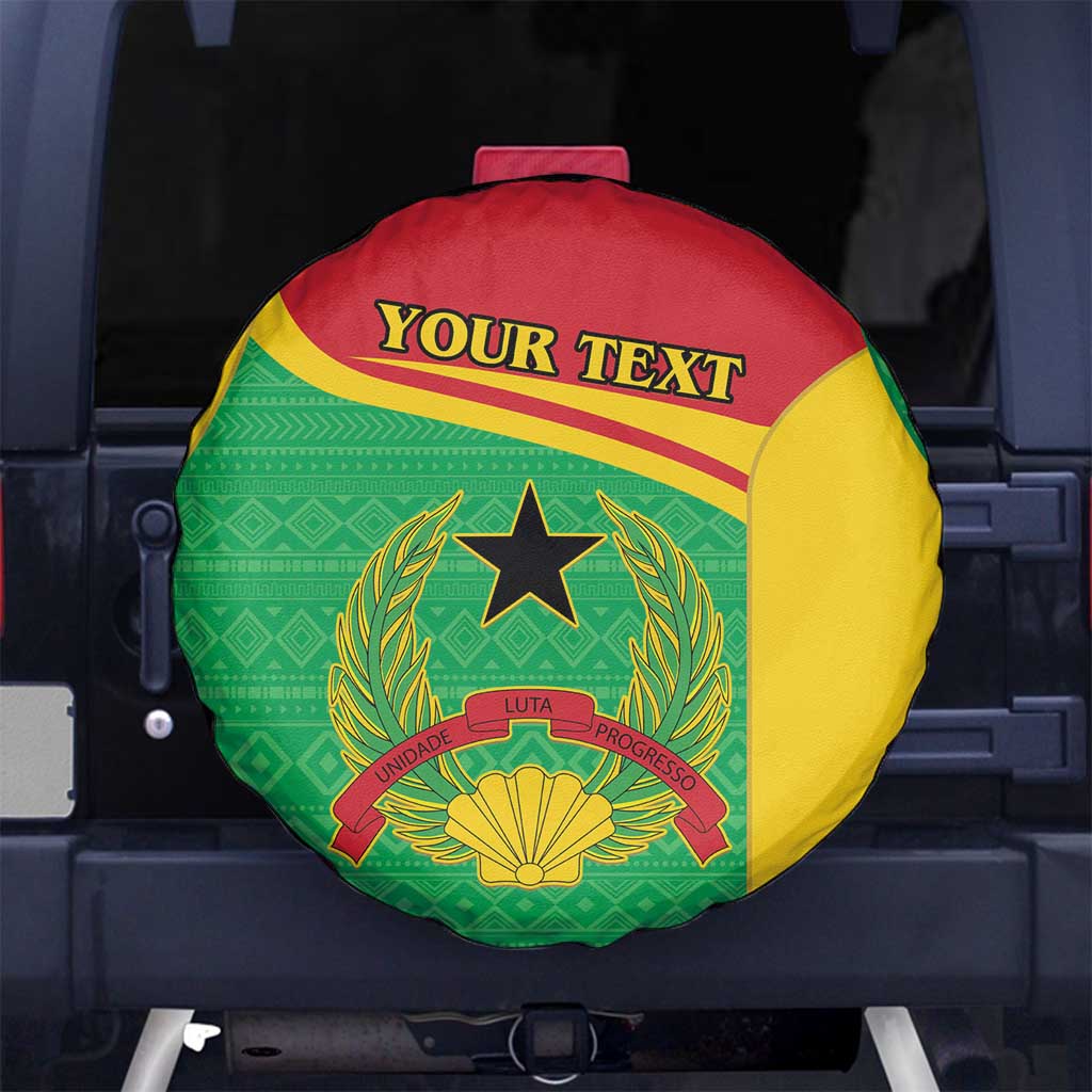 Personalised Guinea Bissau Spare Tire Cover Coat Of Arms - African Pattern - Wonder Print Shop