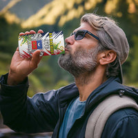 Mayotte 4 in 1 Can Cooler Tumbler Coat Of Arms With Ylang Ylang