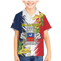 Ra Hachiri 976 Family Matching Mermaid Dress and Hawaiian Shirt Coat Of Arms With Ylang Ylang