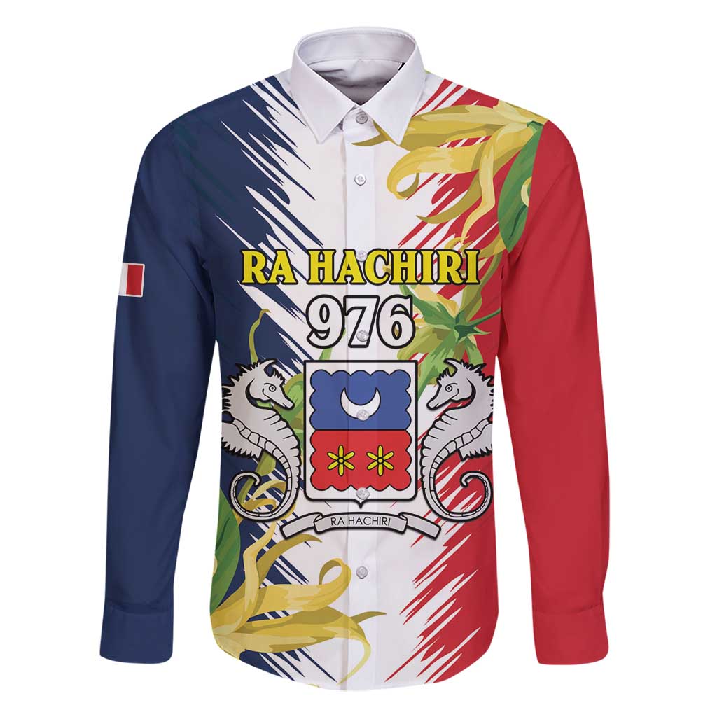 Ra Hachiri 976 Family Matching Off Shoulder Short Dress and Hawaiian Shirt Coat Of Arms With Ylang Ylang