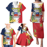 Ra Hachiri 976 Family Matching Puletasi and Hawaiian Shirt Coat Of Arms With Ylang Ylang