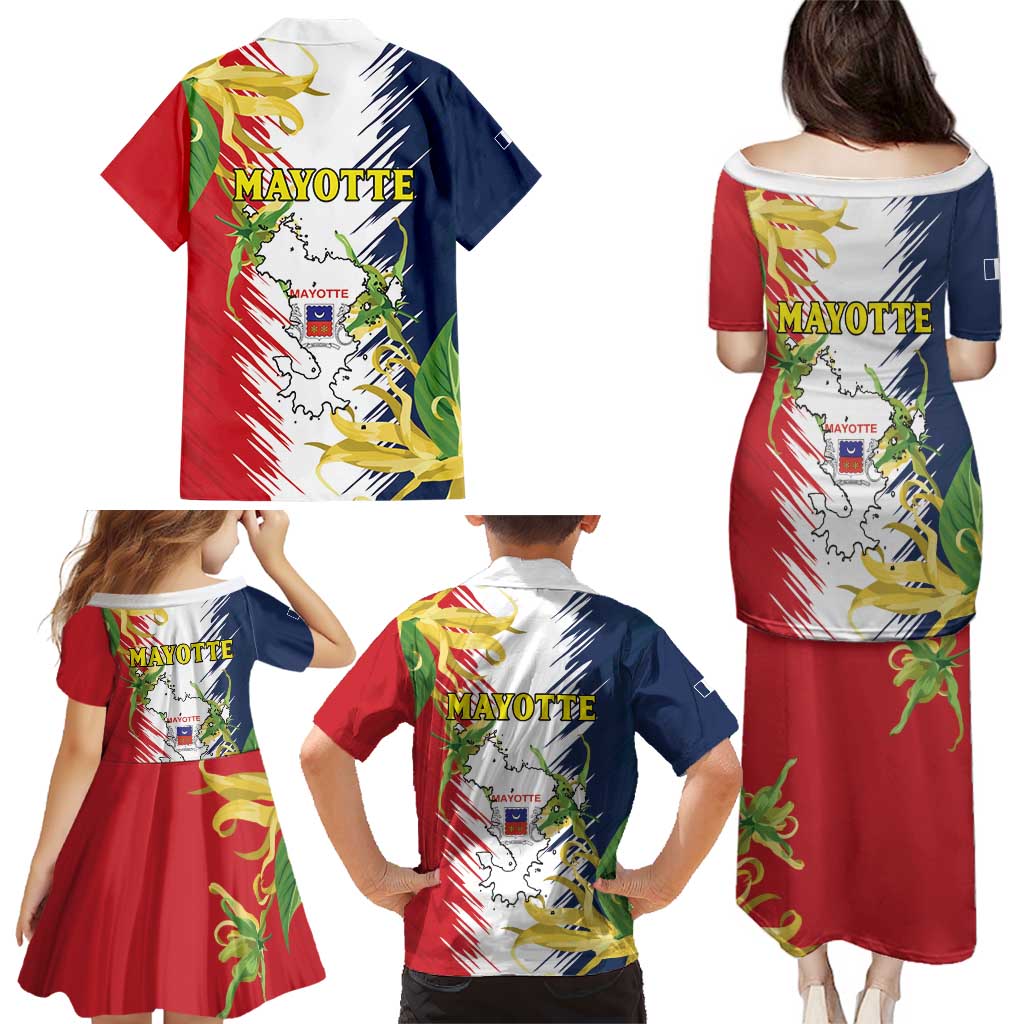 Ra Hachiri 976 Family Matching Puletasi and Hawaiian Shirt Coat Of Arms With Ylang Ylang