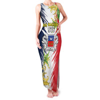 Ra Hachiri 976 Family Matching Tank Maxi Dress and Hawaiian Shirt Coat Of Arms With Ylang Ylang