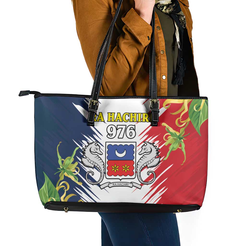 Ra Hachiri 976 Leather Tote Bag Coat Of Arms With Ylang Ylang