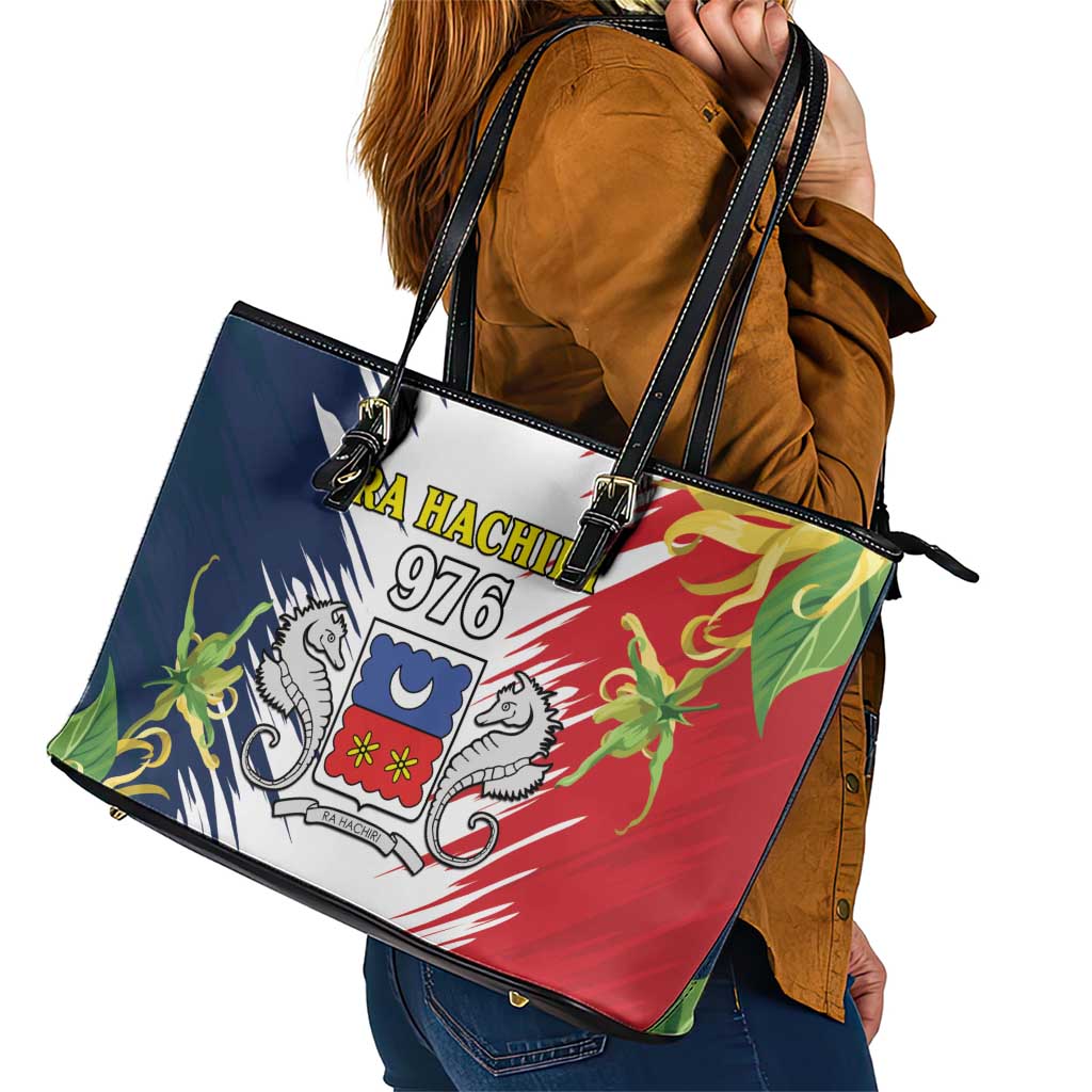 Ra Hachiri 976 Leather Tote Bag Coat Of Arms With Ylang Ylang