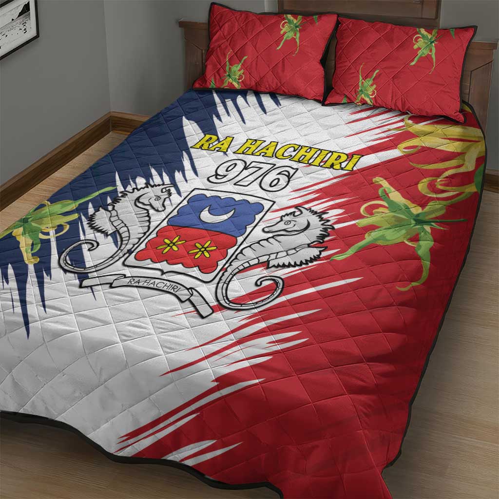 Ra Hachiri 976 Quilt Bed Set Coat Of Arms With Ylang Ylang