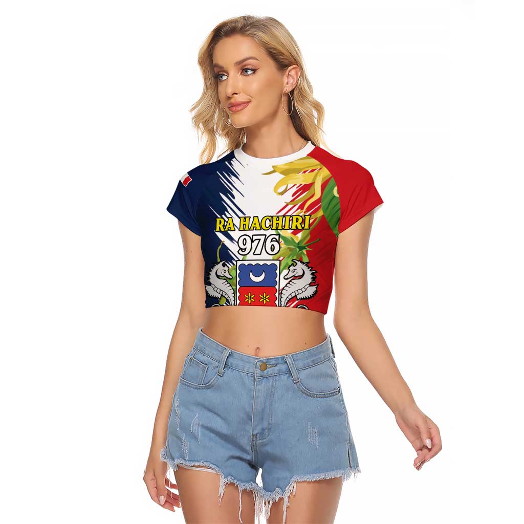 Ra Hachiri 976 Raglan Cropped T Shirt Coat Of Arms With Ylang Ylang