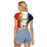 Ra Hachiri 976 Raglan Cropped T Shirt Coat Of Arms With Ylang Ylang