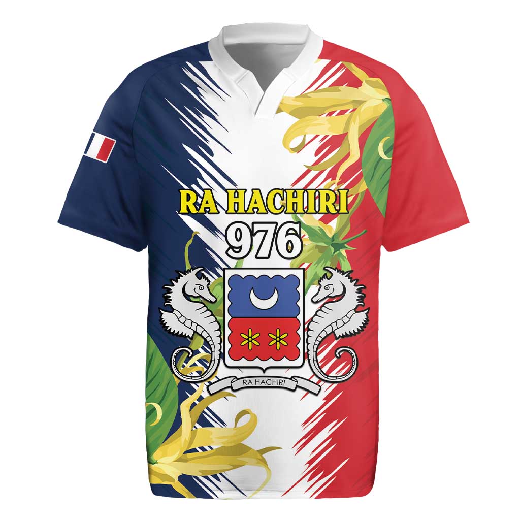 Ra Hachiri 976 Rugby Jersey Coat Of Arms With Ylang Ylang
