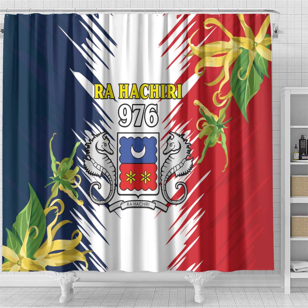 Ra Hachiri 976 Shower Curtain Coat Of Arms With Ylang Ylang