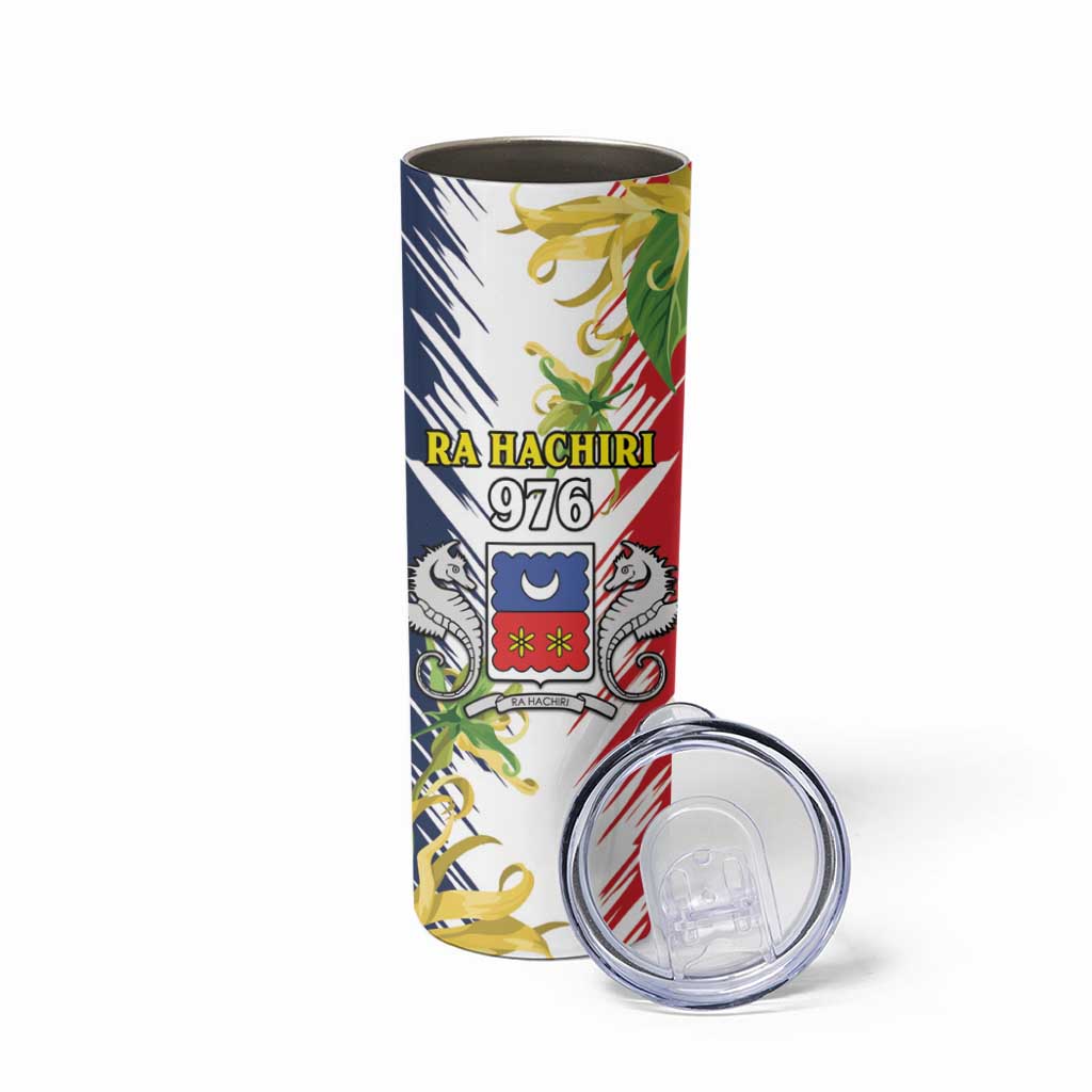Mayotte Skinny Tumbler Coat Of Arms With Ylang Ylang
