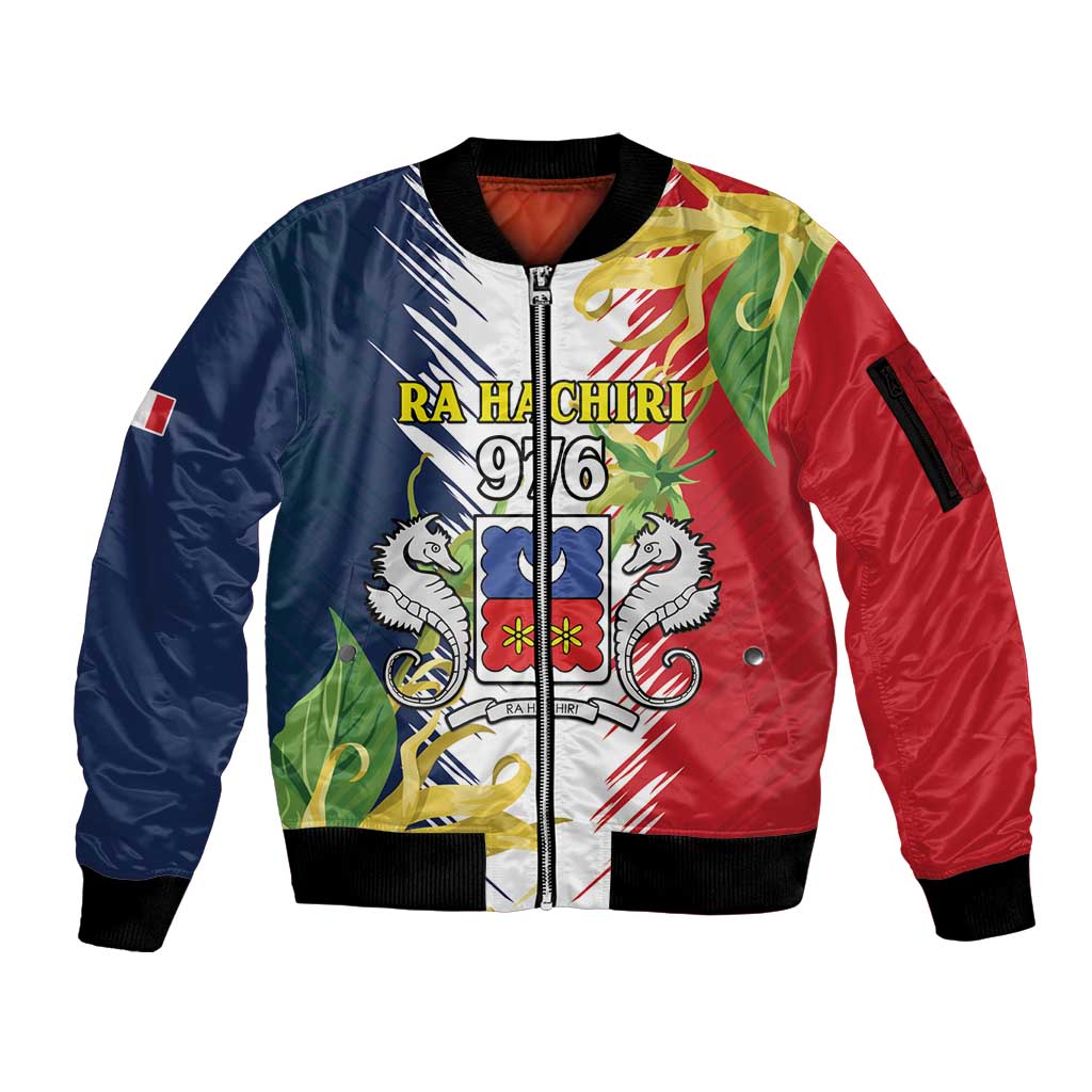 Ra Hachiri 976 Sleeve Zip Bomber Jacket Coat Of Arms With Ylang Ylang