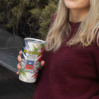 Mayotte Tumbler Cup Coat Of Arms With Ylang Ylang