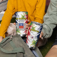 Mayotte Tumbler Cup Coat Of Arms With Ylang Ylang