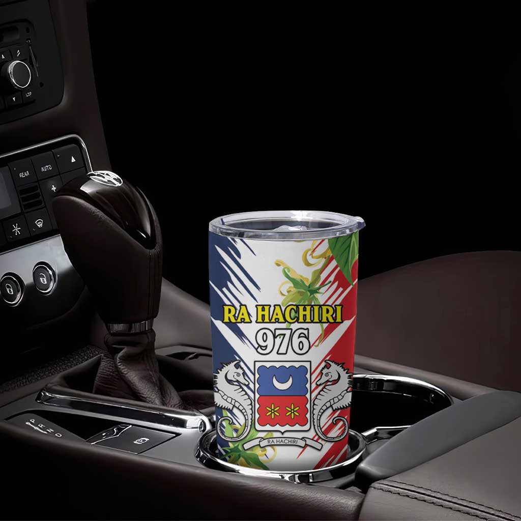 Mayotte Tumbler Cup Coat Of Arms With Ylang Ylang