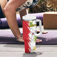 Mayotte Tumbler With Handle Coat Of Arms With Ylang Ylang