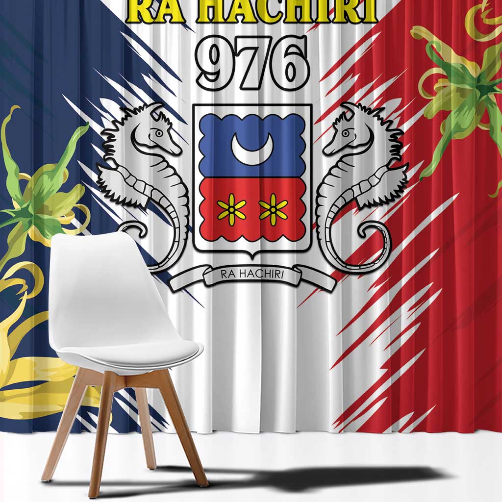 Ra Hachiri 976 Window Curtain Coat Of Arms With Ylang Ylang