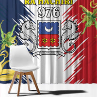 Ra Hachiri 976 Window Curtain Coat Of Arms With Ylang Ylang