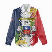 Ra Hachiri 976 Women Casual Shirt Coat Of Arms With Ylang Ylang