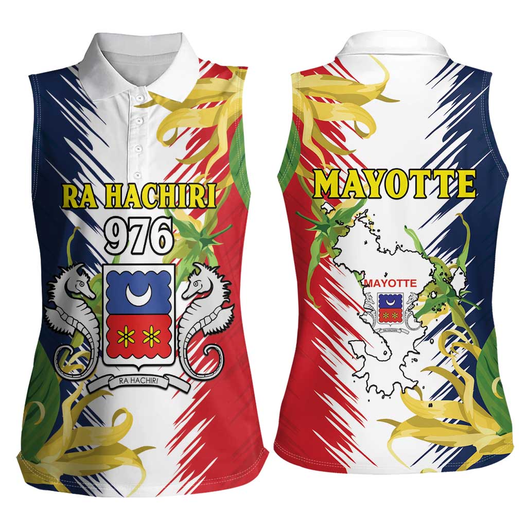 Ra Hachiri 976 Women Sleeveless Polo Shirt Coat Of Arms With Ylang Ylang
